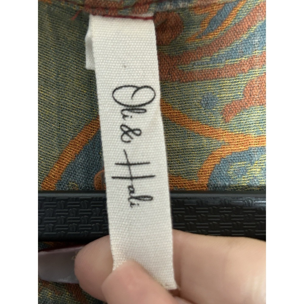 Oli & Hali Women's jumpsuit Large, Short Sleeves Lagen Look Artsy Relaxed - Picture 6 of 14